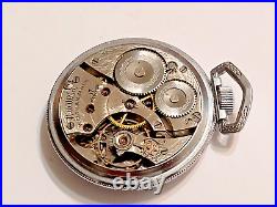 Vintage 1919 Waltham 16 Size Pocket Watch - TRAIN CASE