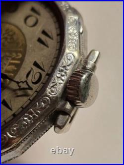 Vintage 1924 Elgin Pocket Watch 15J Art Deco Decagon Case RUNS EXCELLENT