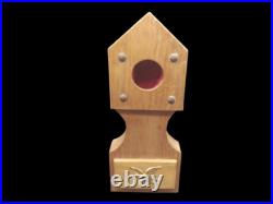 Vintage 1950's Hand Made Wooden Pocket Watch Hutch