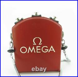 Vintage 1966 Omega RATTRAPANTE Split Second Stop watch With Outer Red Case