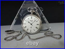 Vintage 1973 SEIKO Quartz Pocket watch SEIKO QT 38-3000 EB Silver 885 case