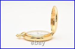 Vintage 1993 N MINT Box Seiko Pocket Watch 7N21-0A00 Gold Full Hunter 45mm