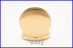 Vintage 1993 N MINT Box Seiko Pocket Watch 7N21-0A00 Gold Full Hunter 45mm