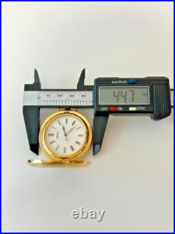 Vintage 1993 N MINT Box Seiko Pocket Watch 7N21-0A00 Gold Full Hunter 45mm