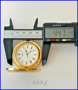 Vintage 1993 N MINT Box Seiko Pocket Watch 7N21-0A00 Gold Full Hunter 45mm