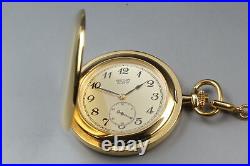 Vintage 1996 Seiko Pocket Watch 7N07-0010 Gold Small Seconds Quartz JDM JAPAN