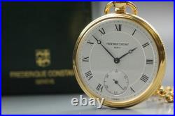Vintage 1999 N MINT with Case FREDERIQUE CONSTANT 17J Hand Winding Pocket Watch