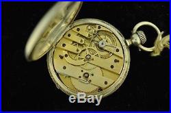 Vintage 51mm Swiss Jacot Brothers Hunting Case Key Wind/key Set Pocket Watch