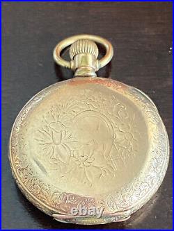 Vintage 6s Hampden Pocket Watch, Gr. 200, Keeping Time, Year 1894, Nice Case