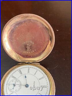 Vintage 6s Hampden Pocket Watch, Gr. 200, Keeping Time, Year 1894, Nice Case