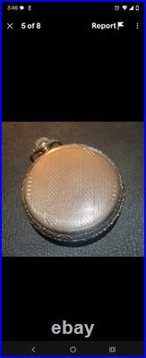 Vintage ABRA Watch Co Swiss Pocket Watch 16 Jewels Supreme IWC Co Case -RUNS