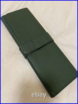 Vintage AUDEMARS PIGUET Watch Travel Case / Pouch Green Leather