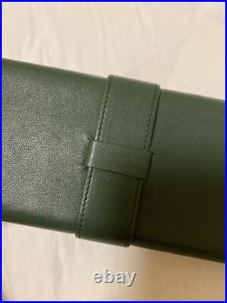 Vintage AUDEMARS PIGUET Watch Travel Case / Pouch Green Leather