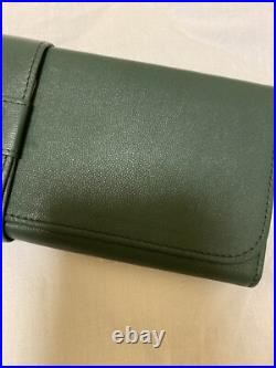 Vintage AUDEMARS PIGUET Watch Travel Case / Pouch Green Leather