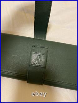 Vintage AUDEMARS PIGUET Watch Travel Case / Pouch Green Leather