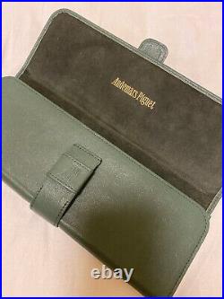Vintage AUDEMARS PIGUET Watch Travel Case / Pouch Green Leather