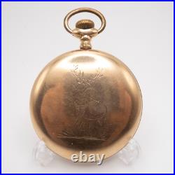 Vintage A. W. C. Co. 16-Size Gold Filled Antique Pocket Watch Case with Deer Motif