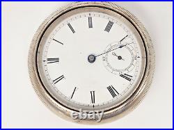 Vintage American Waltham Pocket Watch Sterling Silver Case