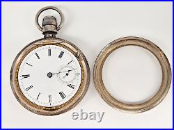Vintage American Waltham Pocket Watch Sterling Silver Case
