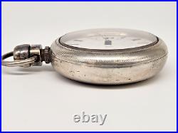 Vintage American Waltham Pocket Watch Sterling Silver Case