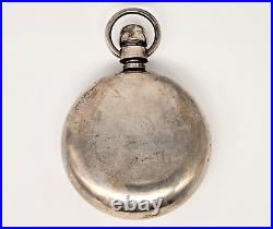 Vintage American Waltham Pocket Watch Sterling Silver Case
