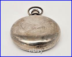 Vintage American Waltham Pocket Watch Sterling Silver Case