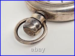 Vintage American Waltham Pocket Watch Sterling Silver Case