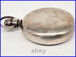 Vintage American Waltham Pocket Watch Sterling Silver Case