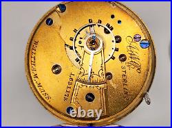 Vintage American Waltham Pocket Watch Sterling Silver Case