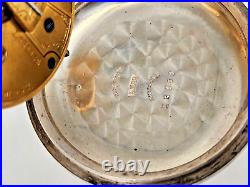 Vintage American Waltham Pocket Watch Sterling Silver Case