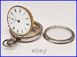 Vintage American Waltham Pocket Watch Sterling Silver Case