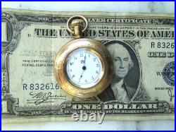 Vintage Antique American Waltham 1893 Gold Fill Hunting Case Pocket Watch C3980