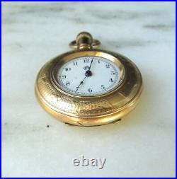 Vintage Antique American Waltham 1893 Gold Fill Hunting Case Pocket Watch C3980