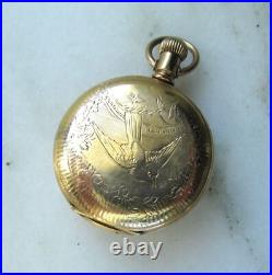 Vintage Antique American Waltham 1893 Gold Fill Hunting Case Pocket Watch C3980