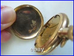Vintage Antique American Waltham 1893 Gold Fill Hunting Case Pocket Watch C3980