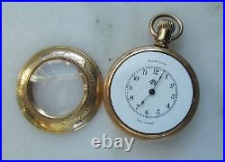 Vintage Antique American Waltham 1893 Gold Fill Hunting Case Pocket Watch C3980