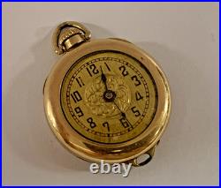 Vintage Antique Buren Imperial Swiss Pendant Pocket Watch Wadsworth Referee Case