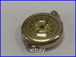 Vintage Antique Buren Imperial Swiss Pendant Pocket Watch Wadsworth Referee Case