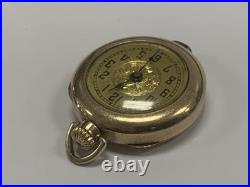 Vintage Antique Buren Imperial Swiss Pendant Pocket Watch Wadsworth Referee Case