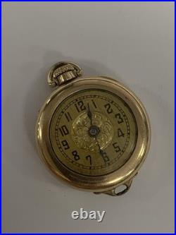 Vintage Antique Buren Imperial Swiss Pendant Pocket Watch Wadsworth Referee Case