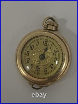 Vintage Antique Buren Imperial Swiss Pendant Pocket Watch Wadsworth Referee Case
