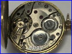 Vintage Antique Buren Imperial Swiss Pendant Pocket Watch Wadsworth Referee Case