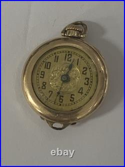 Vintage Antique Buren Imperial Swiss Pendant Pocket Watch Wadsworth Referee Case