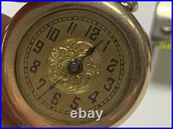 Vintage Antique Buren Imperial Swiss Pendant Pocket Watch Wadsworth Referee Case
