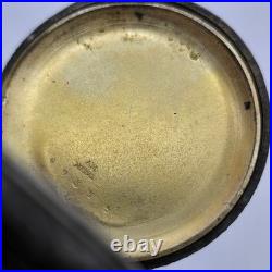 Vintage Antique Cylinder 10j 800 Silver Outer Case Pocket Watch As Is