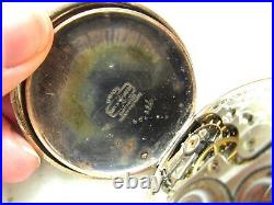 Vintage Antique Elgin 14K GF Hunting Case 1921 Pocket Watch Runs ETC10302