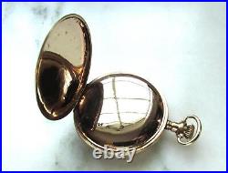 Vintage Antique Elgin 14K GF Hunting Case 1921 Pocket Watch Runs ETC10302