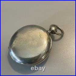 Vintage Antique Key Wind Up 18s Pocket Watch With Fahys Oresilver Case