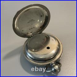 Vintage Antique Key Wind Up 18s Pocket Watch With Fahys Oresilver Case