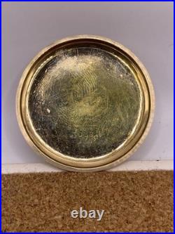Vintage Antique Majestic 10k Gold Filled Case Swiss Pocket Watch 17J As Is